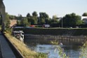 Havarie Wassereinbruch Motorraum beim Schiff Koeln Niehl Niehler Hafen P034